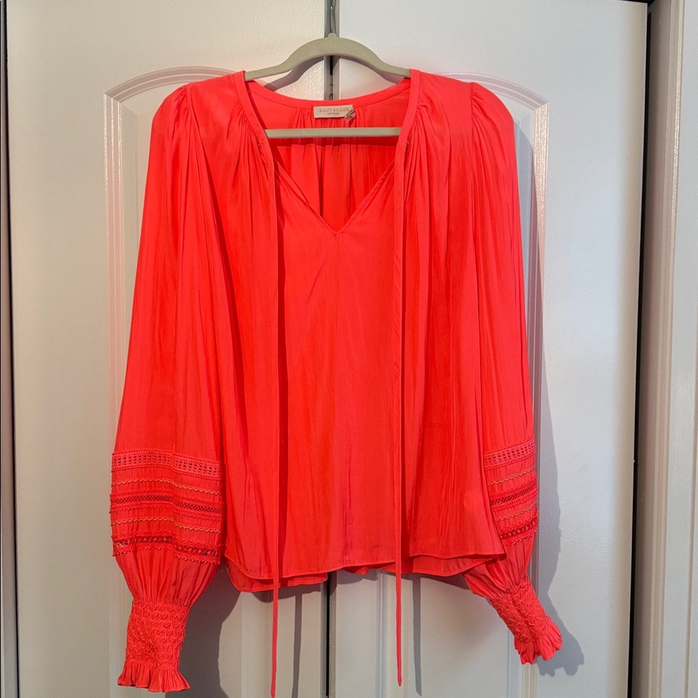 Ramy Brook Vibrant Orange Blouse